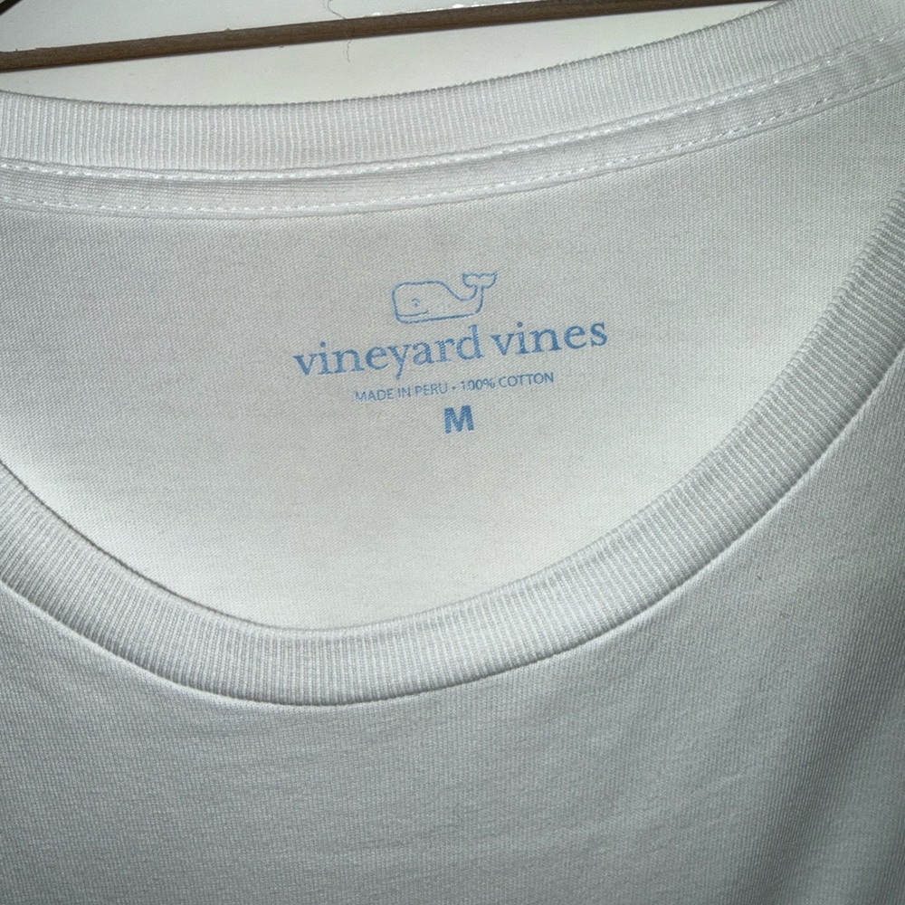 Vineyard Vines Men's White Long Sleeve Shirt Size Medium Classic Whale - Picture 6 of 6